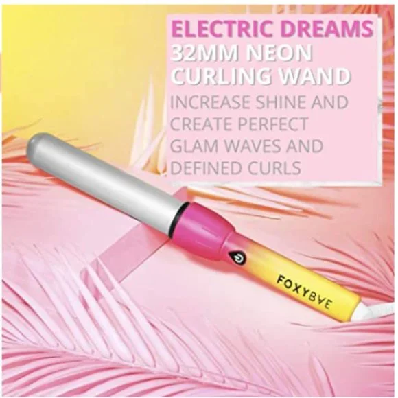 **FLASH SALE* FOXYBAE Electric Dreams Neon Curling Wand - Picture 5 of 7
